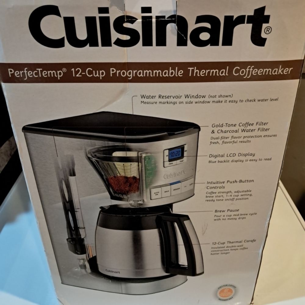 Cuisinart Silver and Black Programmable Coffeemaker